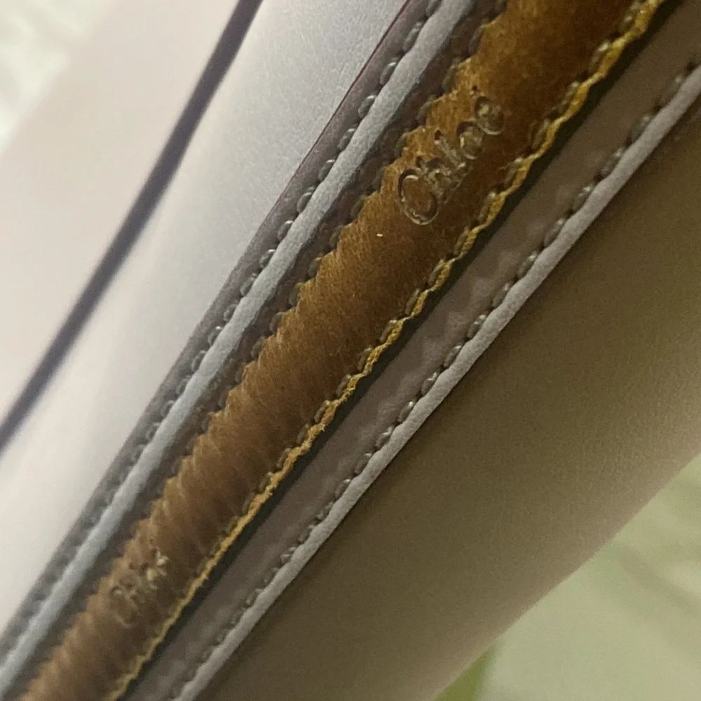 🇫🇷✨CHLOE✨Double Zip Laptop/Tote Rosewater Pink Leather with COA and Chloe dusty🌸 - Picture 13 of 15